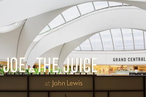 Anchor tenant John Lewis is one of 60 shops and restaurants in the centre